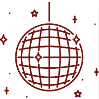 Pictogramme Boule Disco