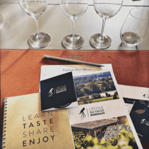 Verres ecole du vin bordeaux