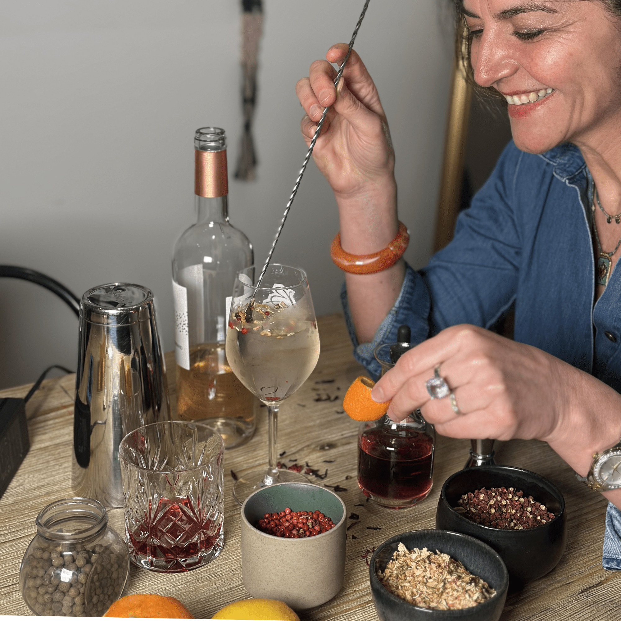 Le cocktail révèle le vin 