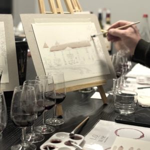Atelier peindre avec du vin